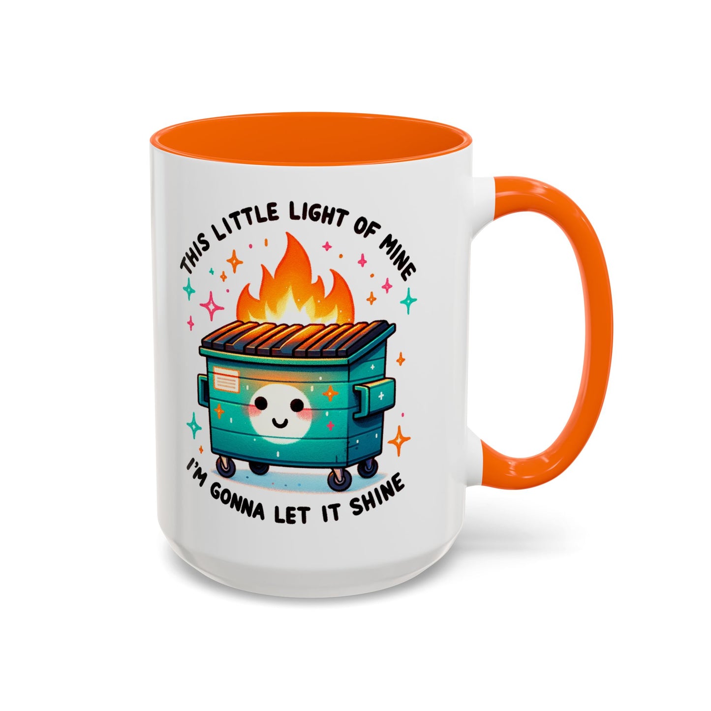 Dumpster Fire Coffee Mug | Snarky Sarcastic Coffee Cup | Funny Chaos Humor Gift