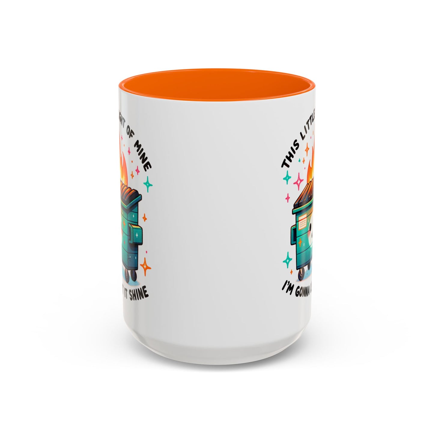 Dumpster Fire Coffee Mug | Snarky Sarcastic Coffee Cup | Funny Chaos Humor Gift