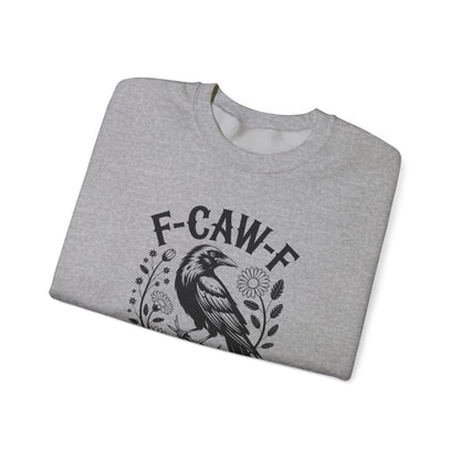 Funny Raven Floral Sweatshirt – Sarcastic Gothic Graphic Crewneck