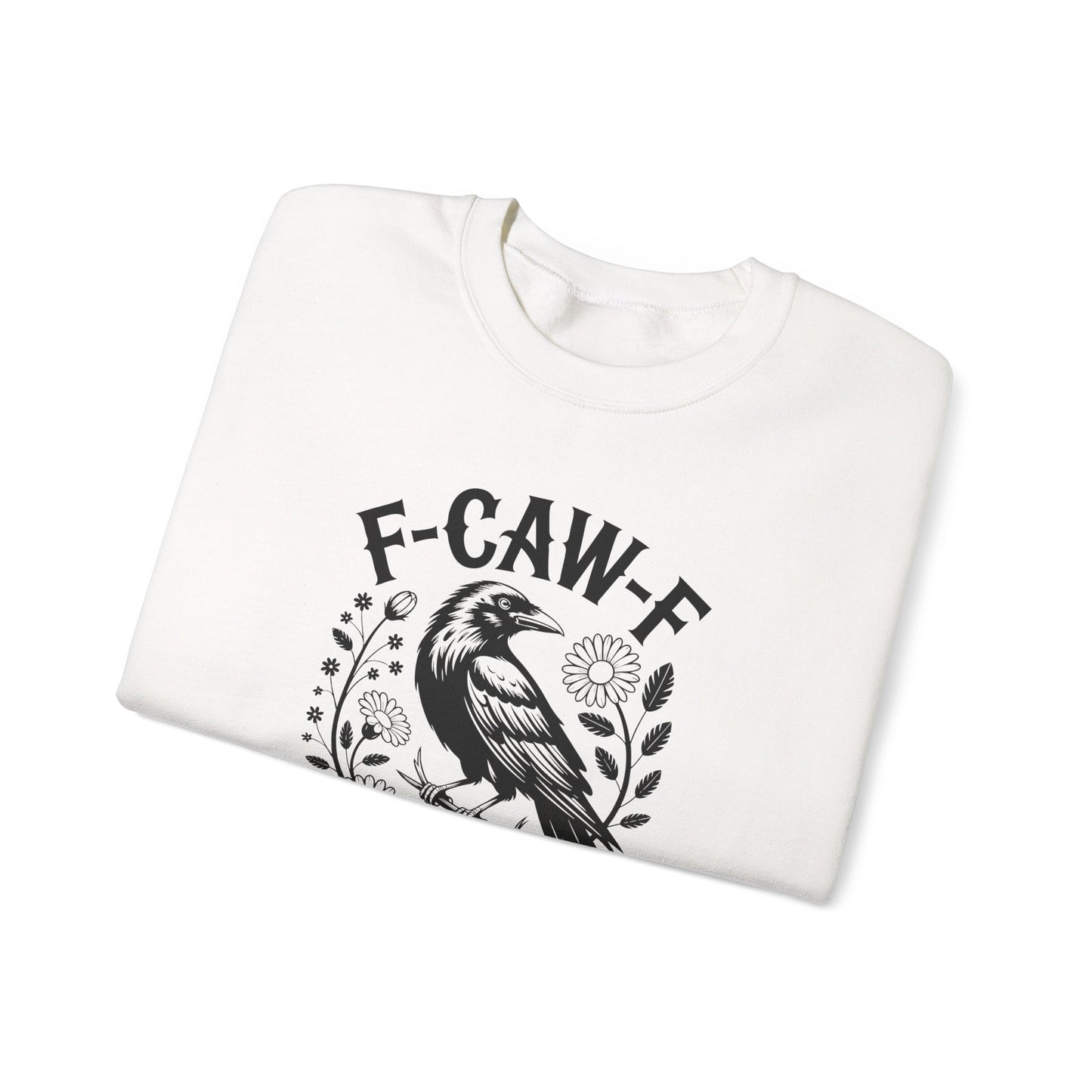Funny Raven Floral Sweatshirt – Sarcastic Gothic Graphic Crewneck