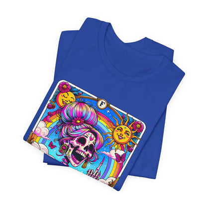IDGAF Tarot Card Graphic T-Shirt – Funny Sarcastic Statement Tee