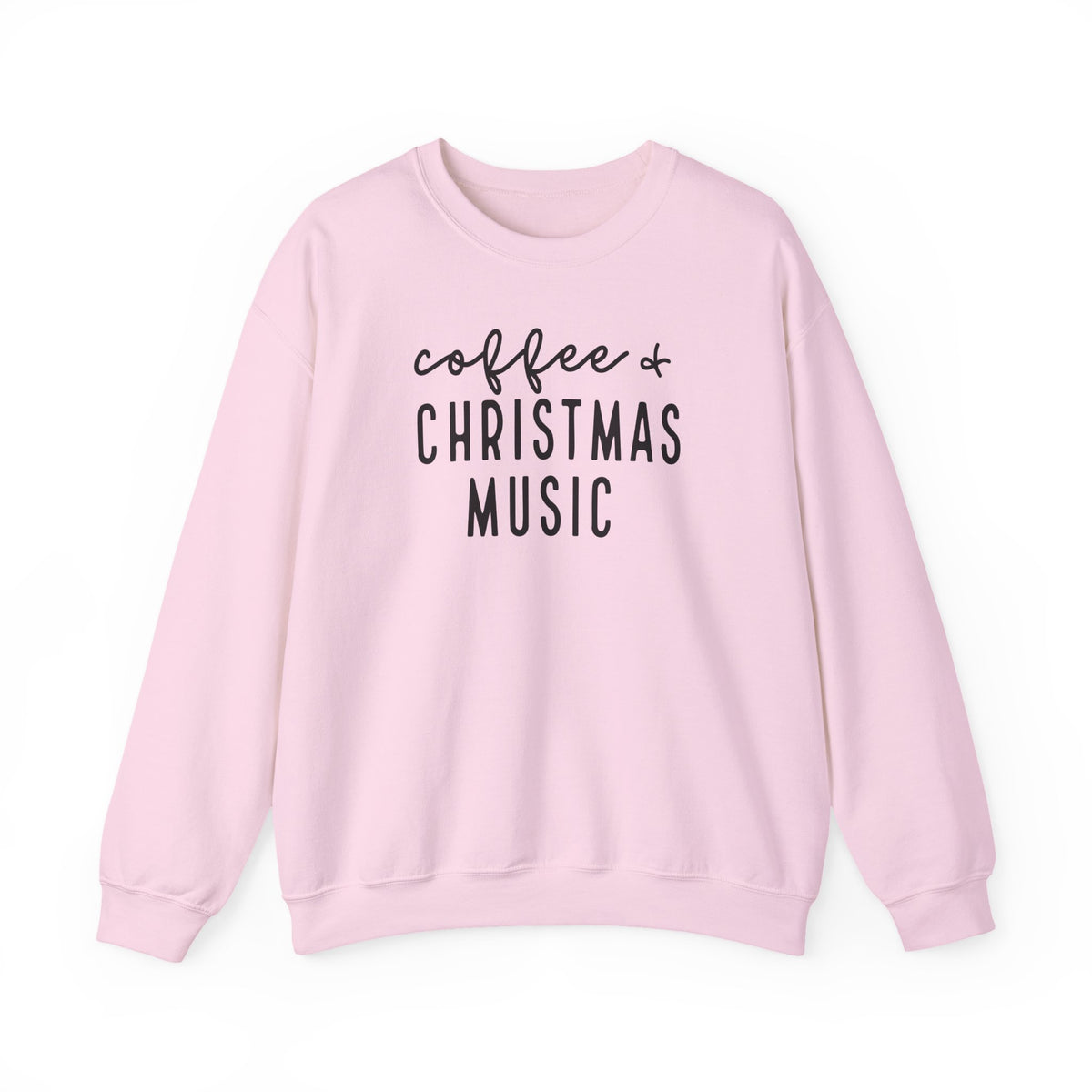 Coffee & Christmas Music Sweatshirt – Cozy Holiday Crewneck for Coffee Lovers