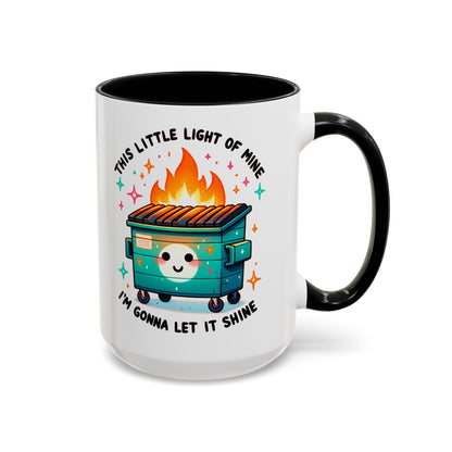 Dumpster Fire Coffee Mug | Snarky Sarcastic Coffee Cup | Funny Chaos Humor Gift