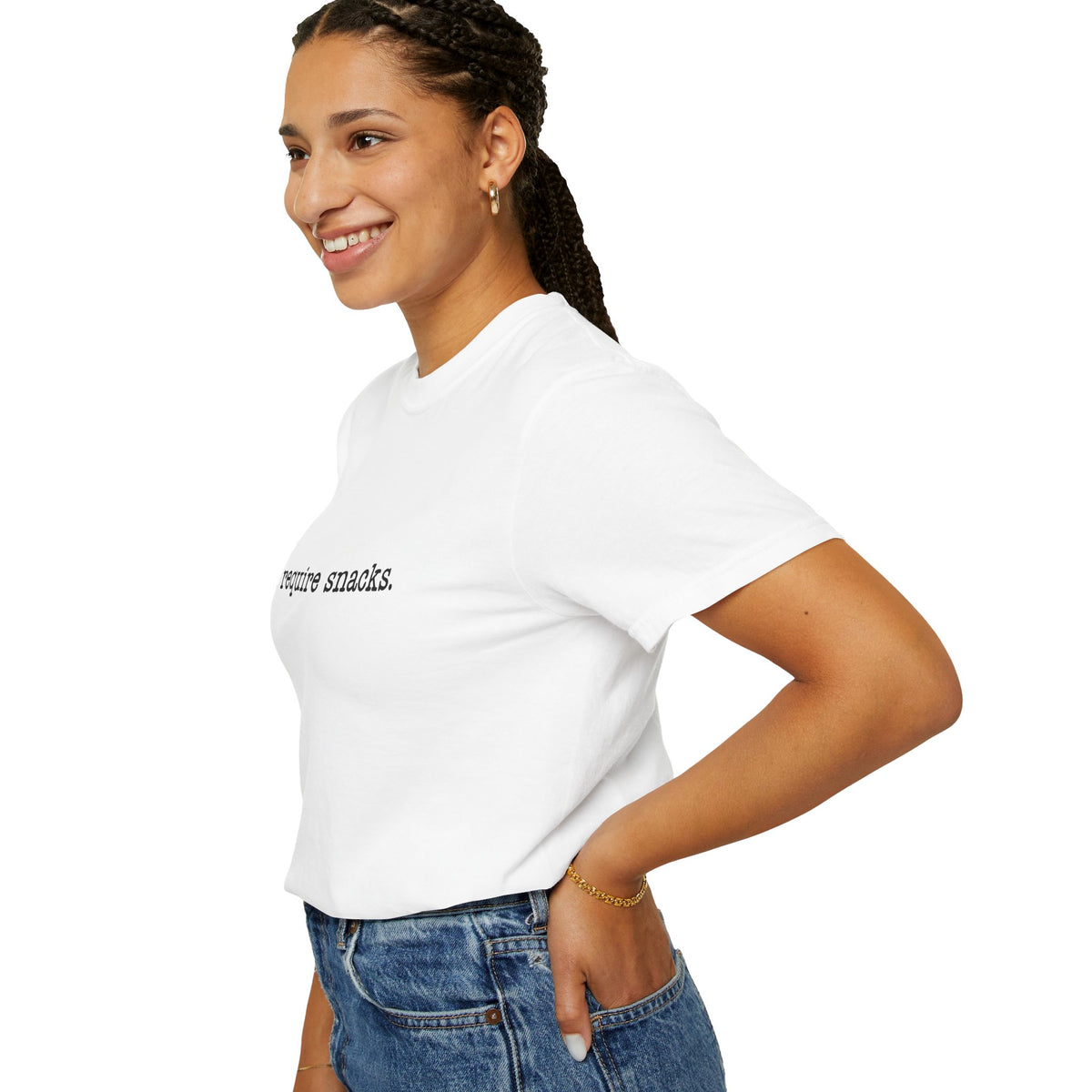 I Require Snacks Comfort Colors® Tee – Funny Minimalist Graphic T-Shirt