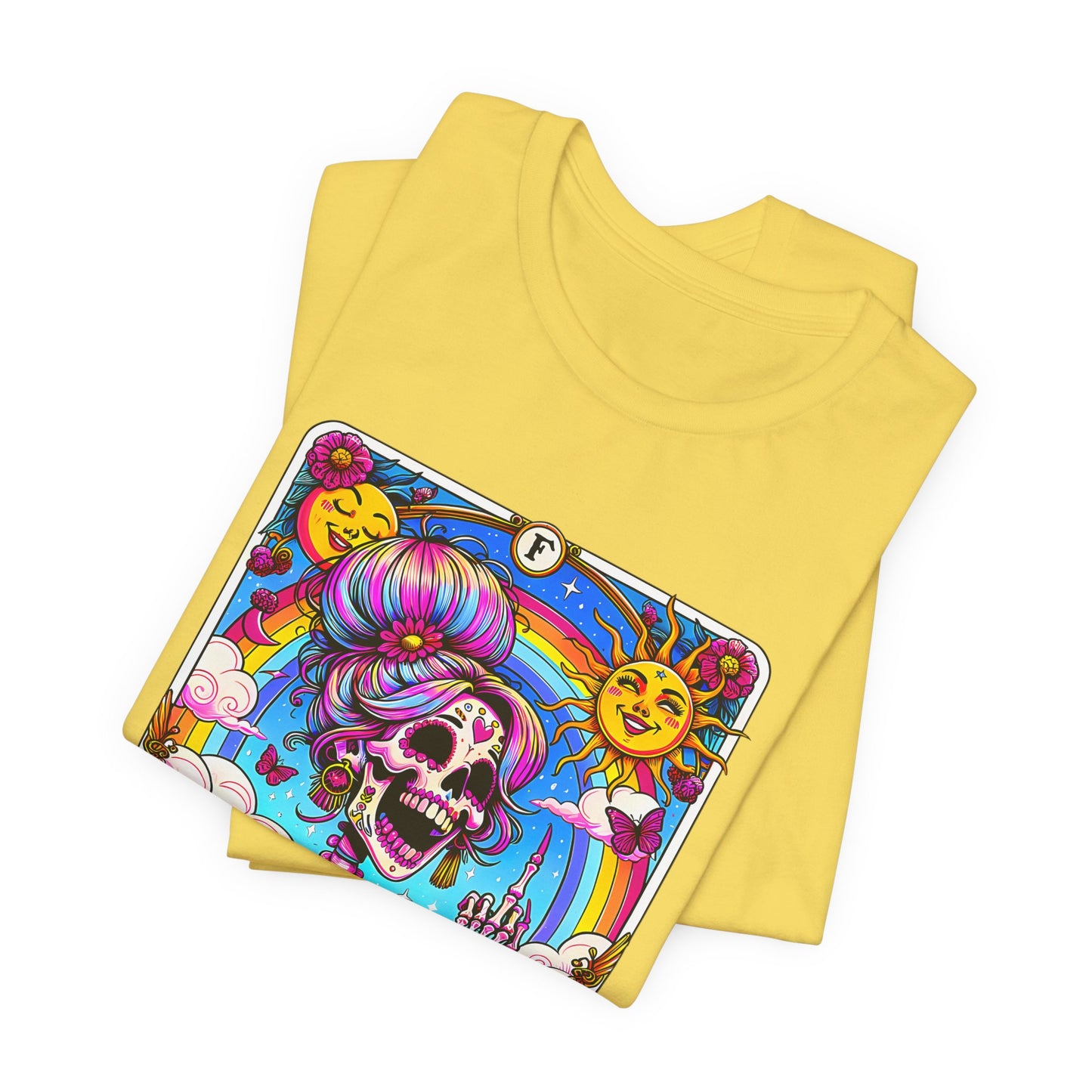 IDGAF Tarot Card Graphic T-Shirt – Funny Sarcastic Statement Tee
