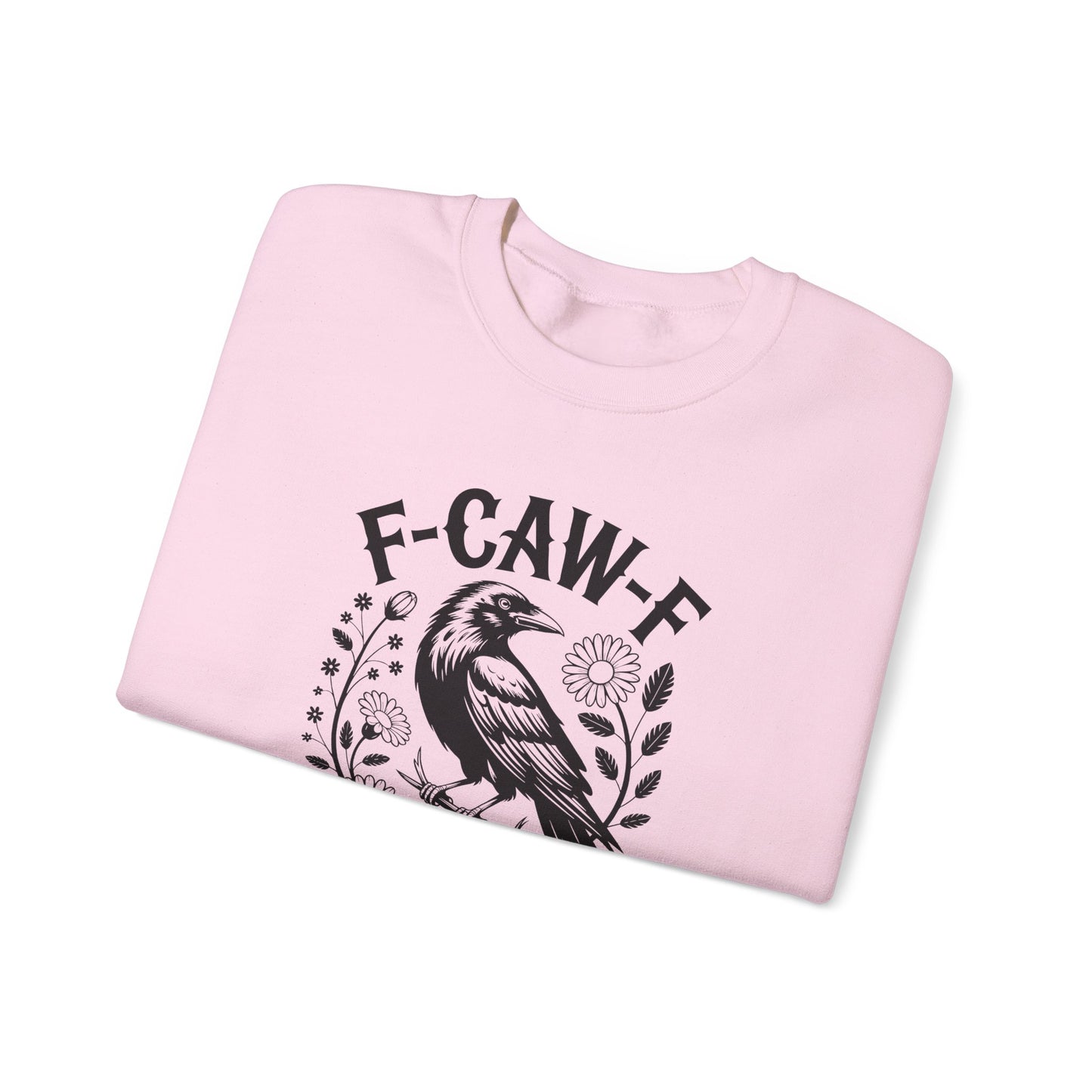 Funny Raven Floral Sweatshirt – Sarcastic Gothic Graphic Crewneck