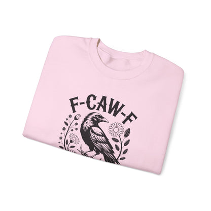Funny Raven Floral Sweatshirt – Sarcastic Gothic Graphic Crewneck