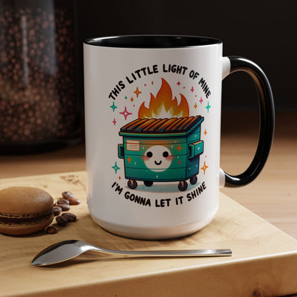Dumpster Fire Bundle – Tee + Mug | Because Everything Is Fine🔥
