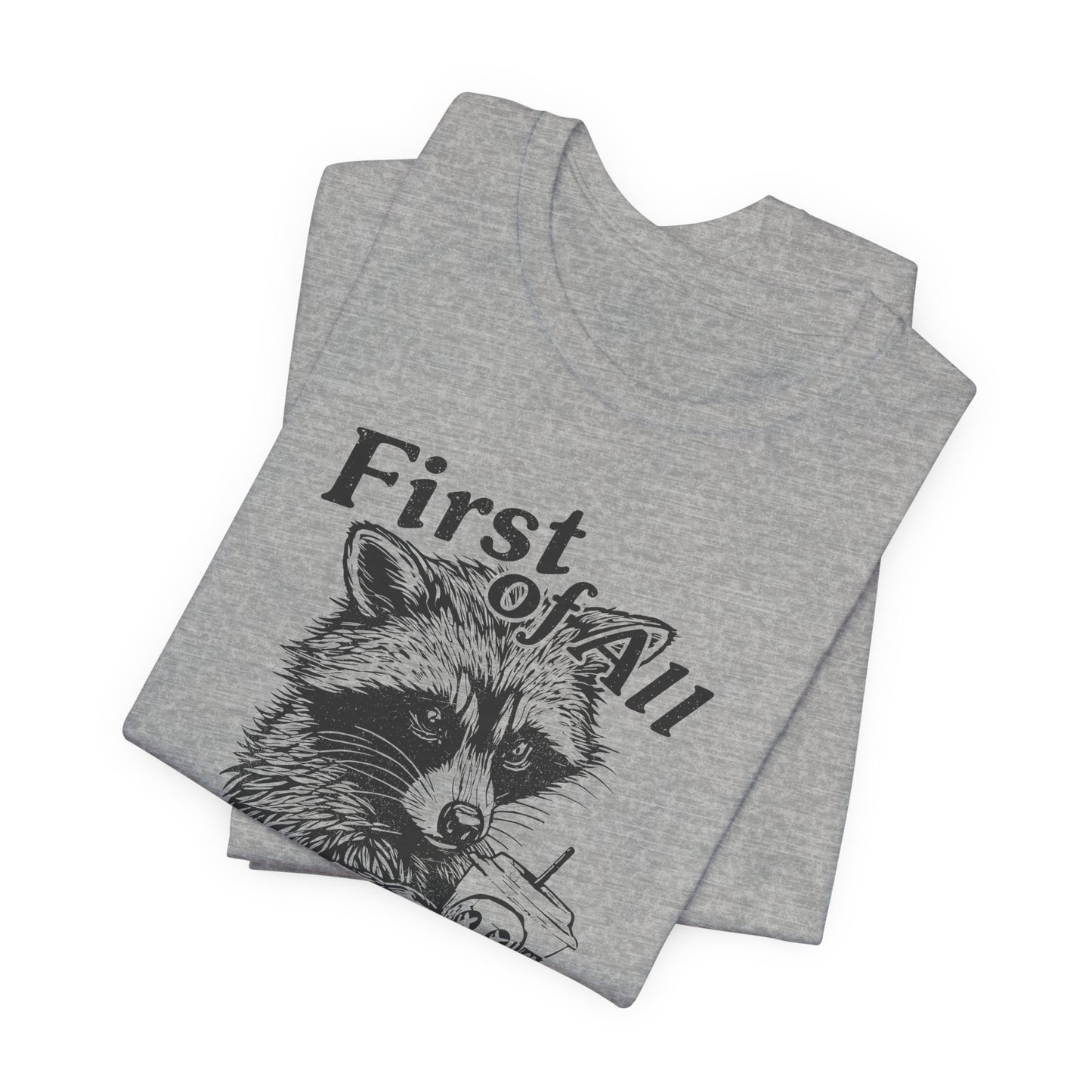 I’m a Delight Raccoon Graphic T-Shirt – Funny Sarcastic Statement Tee