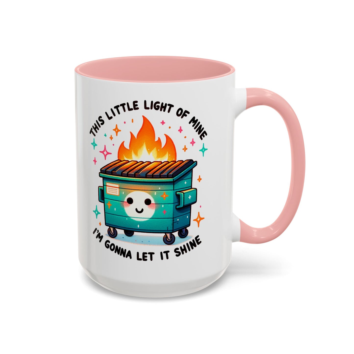 Dumpster Fire Coffee Mug | Snarky Sarcastic Coffee Cup | Funny Chaos Humor Gift