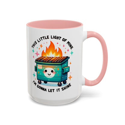 Dumpster Fire Coffee Mug | Snarky Sarcastic Coffee Cup | Funny Chaos Humor Gift