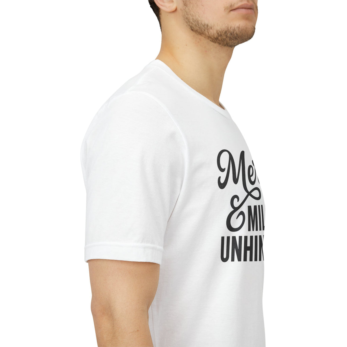 Merry & Mildly Unhinged Christmas Tee – Funny Holiday Graphic T-Shirt