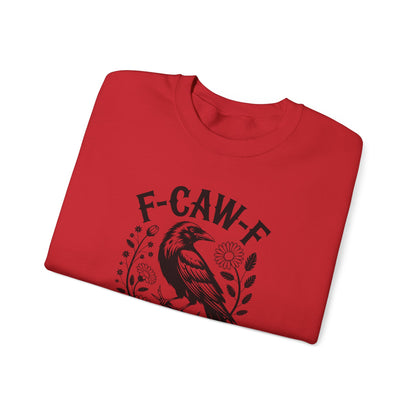 Funny Raven Floral Sweatshirt – Sarcastic Gothic Graphic Crewneck