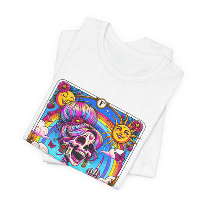 IDGAF Tarot Card Graphic T-Shirt – Funny Sarcastic Statement Tee