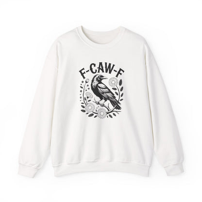 Funny Raven Floral Sweatshirt – Sarcastic Gothic Graphic Crewneck