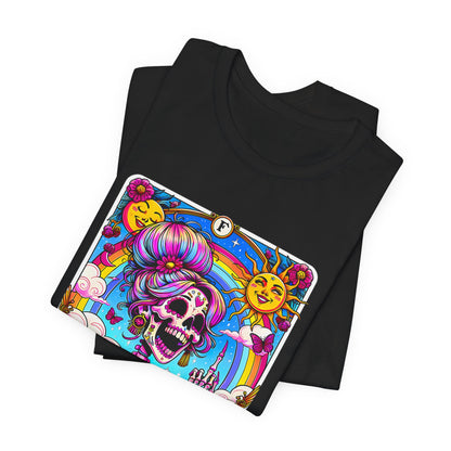 IDGAF Tarot Card Graphic T-Shirt – Funny Sarcastic Statement Tee