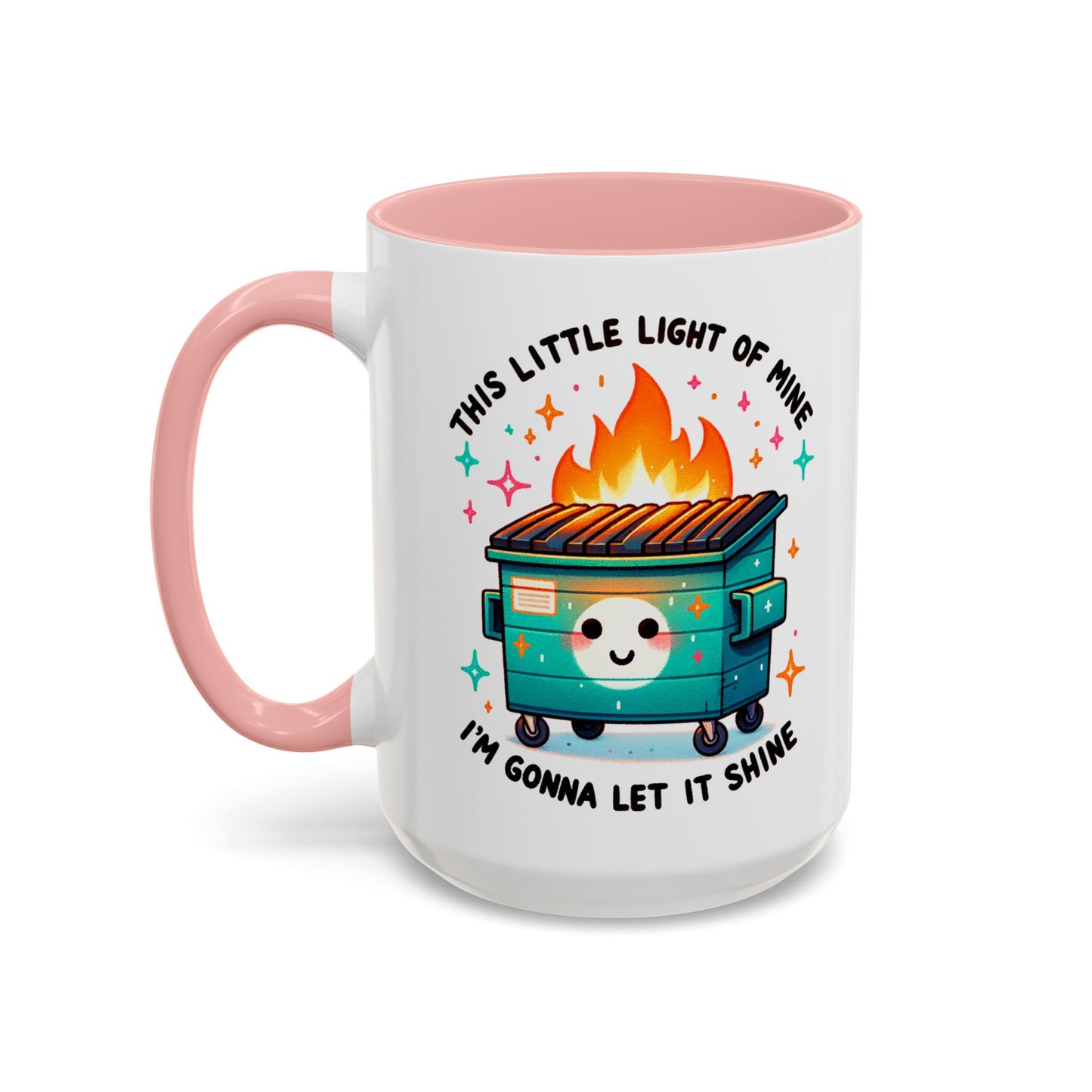 Dumpster Fire Coffee Mug | Snarky Sarcastic Coffee Cup | Funny Chaos Humor Gift