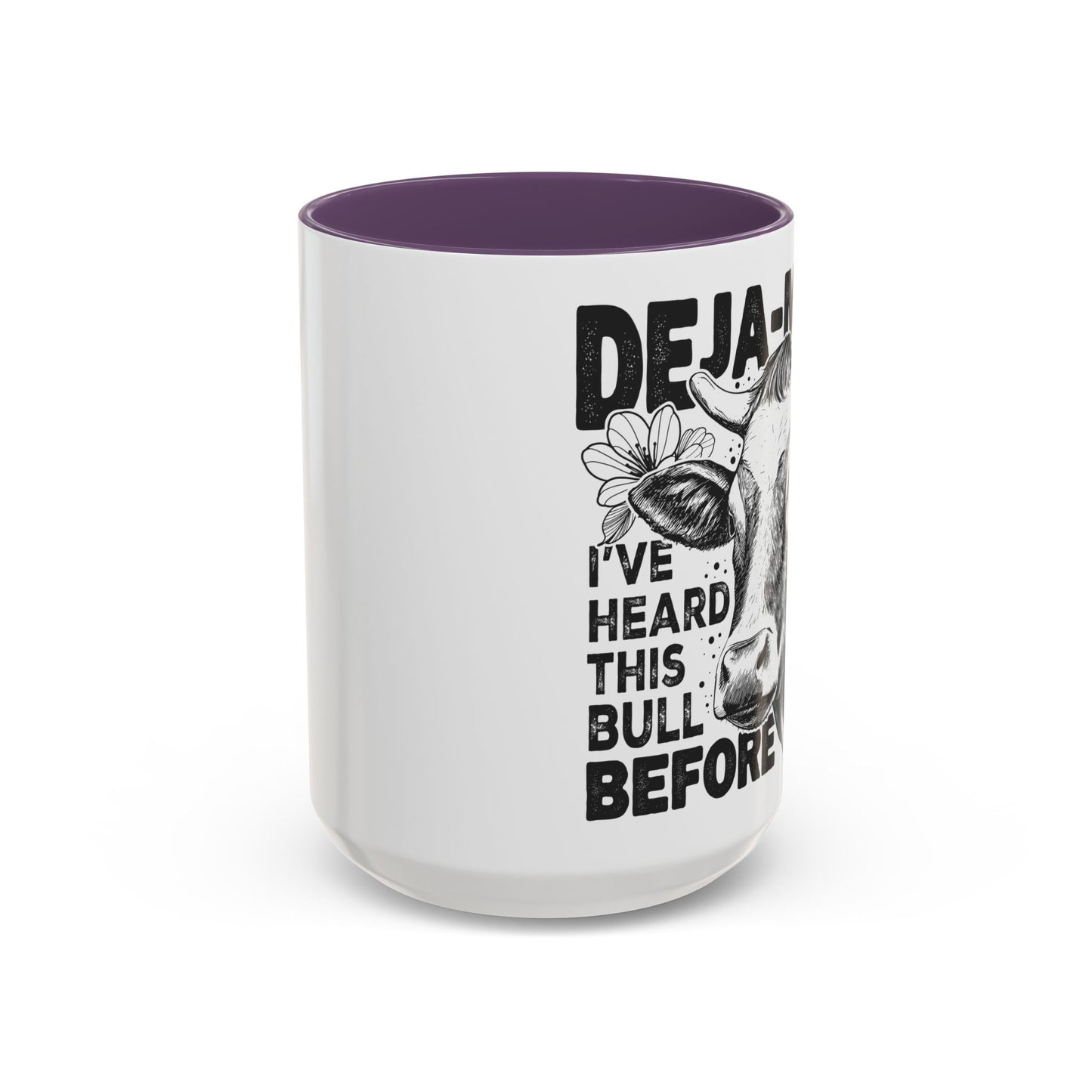 Deja Moo Funny Mug | Snarky Cow Pun Coffee Cup | Clever Sarcastic Gift