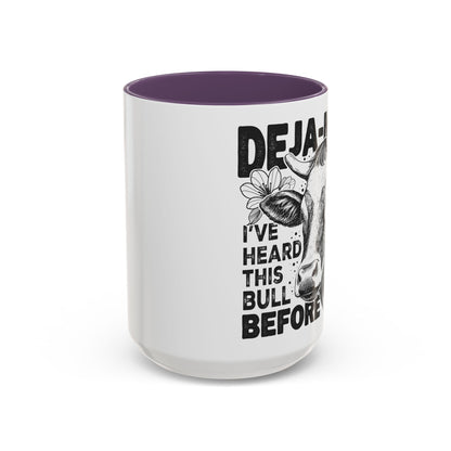 Deja Moo Funny Mug | Snarky Cow Pun Coffee Cup | Clever Sarcastic Gift