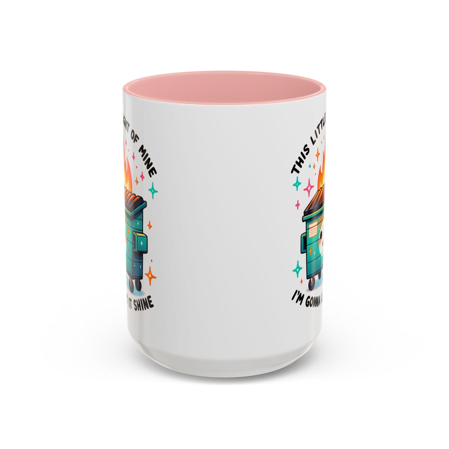 Dumpster Fire Coffee Mug | Snarky Sarcastic Coffee Cup | Funny Chaos Humor Gift