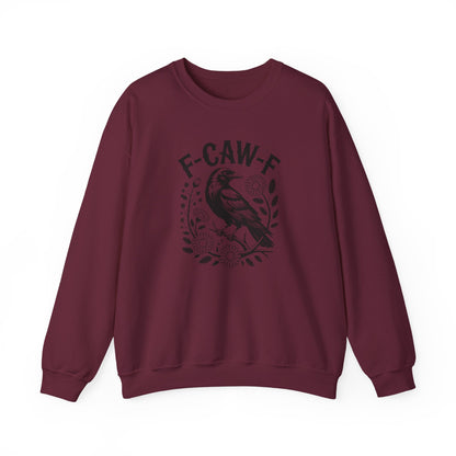 Funny Raven Floral Sweatshirt – Sarcastic Gothic Graphic Crewneck