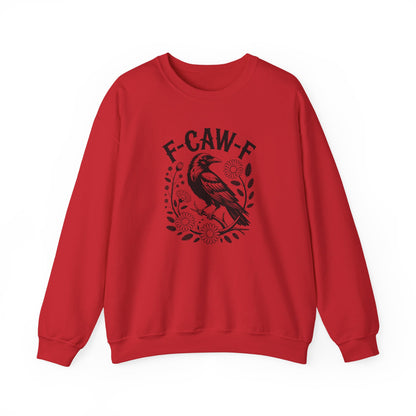 Funny Raven Floral Sweatshirt – Sarcastic Gothic Graphic Crewneck