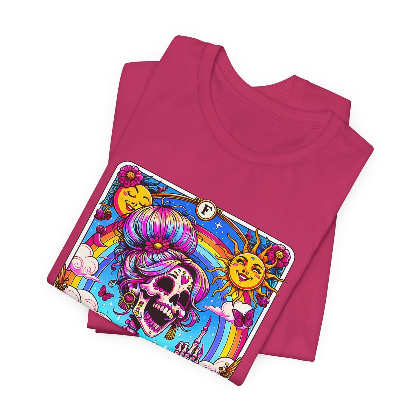IDGAF Tarot Card Graphic T-Shirt – Funny Sarcastic Statement Tee