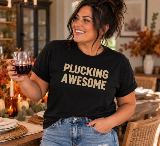 Plucking Awesome Comfort Colors® Tee – Funny Thanksgiving Graphic T-Shirt