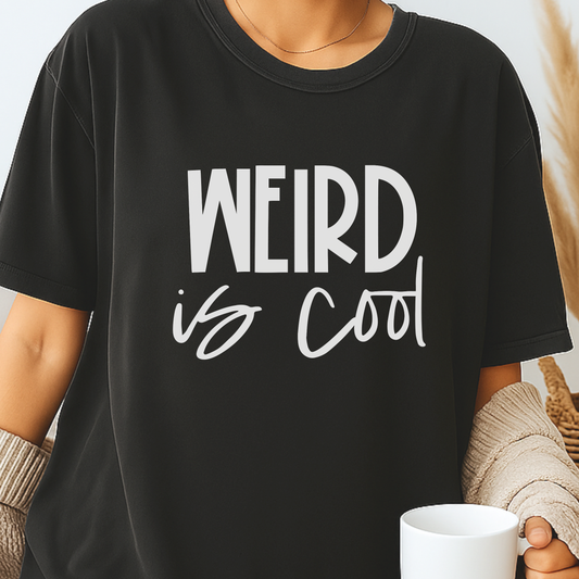 Weird Is Cool Graphic T-Shirt – Comfort Colors® Vintage Garment-Dyed Tee