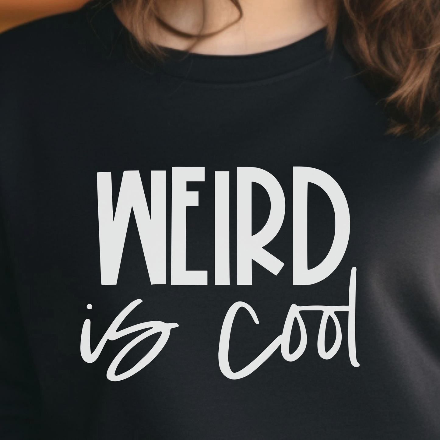 Weird Is Cool Sweatshirt – Vintage Graphic Crewneck