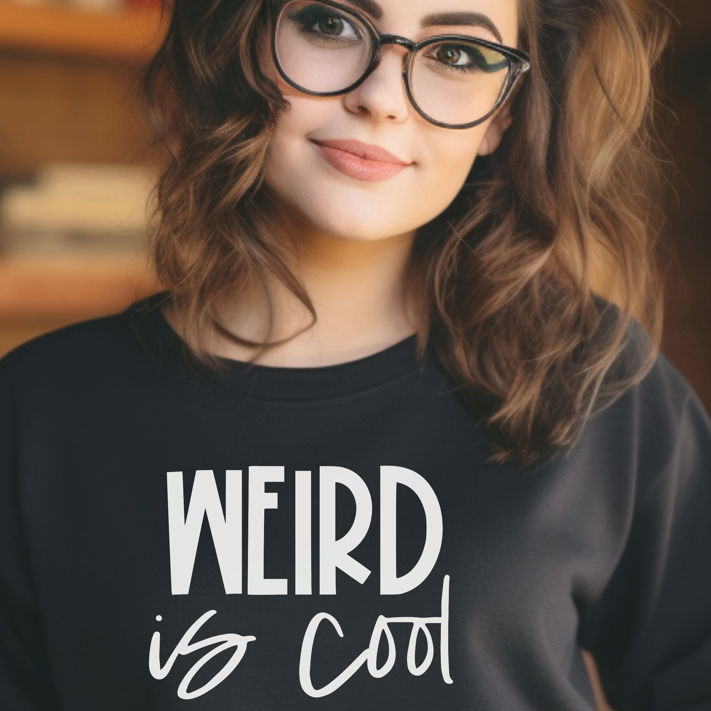 Weird Is Cool Sweatshirt – Vintage Graphic Crewneck