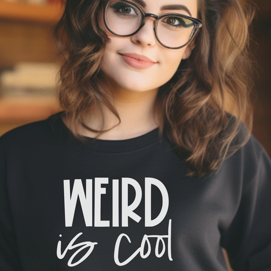 Weird Is Cool Sweatshirt – Vintage Graphic Crewneck